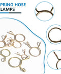 Grab And Go All In One 15 Size Spring Hose Clamps Assortment Kit 5mm Through 20mm Heavy Duty 72A Spring Steel Clips Easy Install
