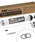 500cc Fluid Extractor Syringe With Hose Manual Oil Suction Pump For Transmission Differential Power Steering And Brake Fluid Clean Swap No Mess with hose and O-rings.