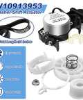 Rock Solid Washer Shift Actuator And Pulley Clutch Kit With Heavy Duty Drive Belt For Whirlpool Maytag Kenmore Amana, includes motor and parts.