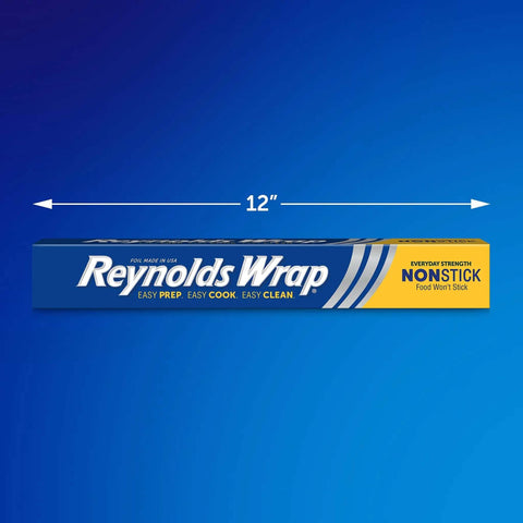 Nonstick Aluminum Foil Roll For Easy Cooking And Mess Free Cleanup Perfect For Covering Casseroles 130 Sq Ft 12 In Box