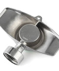 Heavy Duty Metal Lawn Sprinkler Head For Hose Gentle Water Flow With Adjustable Spray Covers Up To 30 Feet Rust Resistant Alloy Build