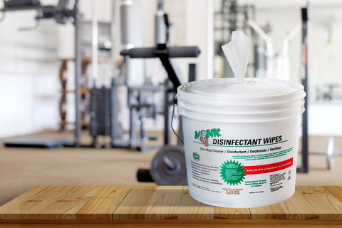 Gym Grade Disinfectant Wipes One Step Cleaner Sanitizer Deodorizer For Gyms Fitness Clubs Schools And Commercial Facilities 2 Buckets With 1600 Wipes Kills 99 Percent Bacteria No Bleach Or Alcohol Safe For Sensitive Skin bucket in gym setting