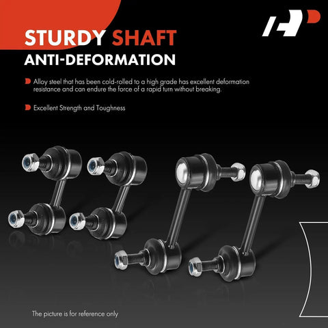 Set Of 4 Front And Rear Sway Bar Links Kit For Toyota Corolla 1993 To 2002 Celica 1994 To 1999 Prizm 1998 To 2002 displayed