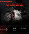 Heavy Duty Front Disc Brake Hardware Kit For Hyundai Elantra Son Of Kia Soul 2004 To 2013 P924, front caliper and rotor