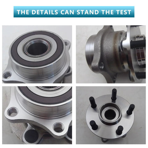 Five-Lug Wheel Hub Bearing Assembly With ABS For Toyota 86 GR86 Scion FR-S Subaru BRZ Crosstrek Forester Impreza Sport Legacy Outback WRX STI 09-21 Two-Piece Replacement Model 512401 details and components