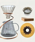 Go To Pour Over Coffee Maker Set With 20oz Borosilicate Glass Carafe Bamboo Base And Spiral Stand V Shaped Dripper 100 Paper Filters Plastic Free Manual Brewer For Home And On The Go Brewing