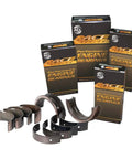 Beefy High Performance Race Series Rod Bearing Set For BMW M20 M50 M52 M54 Engines, tri metal design and hardened steel backs.