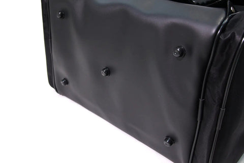 Bottom view of Tozan 6G Backpack Style Kendo Bogu Bag With Large Front Opening And Zipper Pocket, showing sturdy base design.