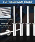 Pop Rivet Kit With Aluminum Blind Rivets, 14 Size Assortment, 120 Or 200 Piece Packs, smooth surface, aluminum steel