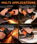 4 1/2 Inch Angle Grinder 850W 11,000 RPM High Torque Electric Grinder in use for metal cutting and grinding applications