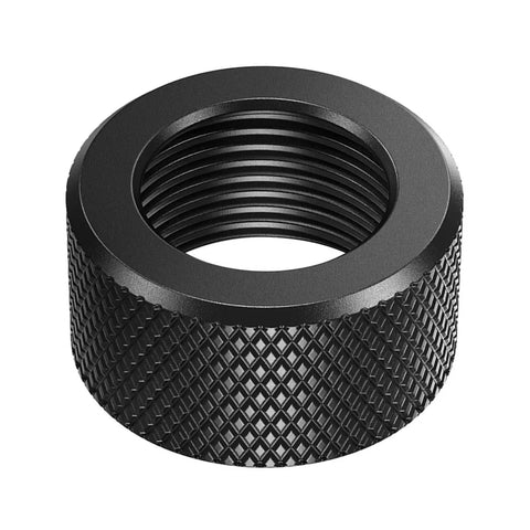 Universal 17mm Ball Head Nut Tightening Fastener For Phone Holders And Car Mounts Desk Stands And Dashcams Replacement Aluminum Alloy Screw On Mount Accessory For Cameras Tablets And Chargers Ideal For Pros And Live Streams black knurled 17mm aluminum alloy screw-on nut