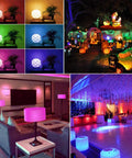 Rgb Led Color Changing Bulb With Remote Control Dimmable 5W 500LM E26 Base Decorative Flood Light For Home Mood Party Stage Timing