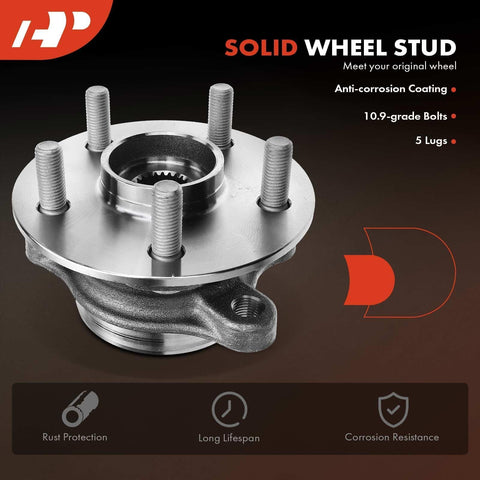 Front Wheel Bearing And Hub Assembly For Toyota Prius 2016-2022, Prius AWD-E 2019-2022, Prius Prime 2017-2022, Corolla 5 Lug