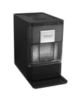 Compact Countertop Nugget Ice Maker Making 44 Pounds Daily In Just Ten Minutes Featuring Smart Touch Controls And Auto Self Cleaning Tech.