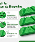 Top Notch 3 Piece Drill Bit Sharpener Guide Jig Kit For Manual Bench Grinder Angle Tool Featuring 90 118 And 135 Degree Settings set showing accurate sharpening angles.