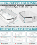 Right Side Refrigerator Door Bin Replacement For LG Kenmore Elite Models 795 Series Compatible With LFX25991ST size diagram