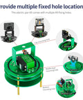 Yahboom 2-DOF metal servo pan-tilt kit on green base with camera and sensor brackets, assembled diagram