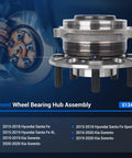 Front view of 5-Lug Wheel Bearing Hub Assembly Front Or Rear Compatible With Kia Sorento 2016-2020 And Hyundai Santa Fe 2015-2019