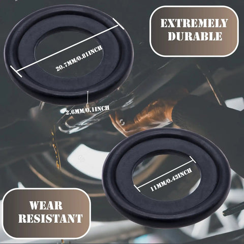 10 Pack M12 Drain Plug Gasket Rubber Crush Washers For Engine Oil Pan Seal Fits Chevy GMC Ford Durable Rubber Washers For GM 12616850 3536966 14079550 323429, black rubber washer sizes
