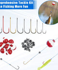 All In One Beginner Fishing Tackle Kit With 215 Pieces In An Organized Tackle Box, Includes Hooks, Bobbers, Sinker Weights