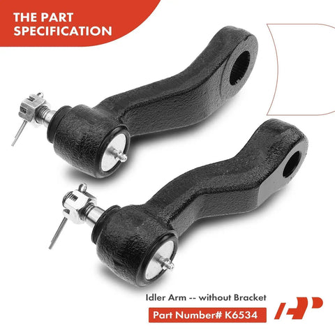 11 Piece Suspension Kit With Sway Bar Link Lower Ball Joint And Idler Arm For Chevy Silverado 1500 1999 2006 4WD And GMC Sierra 1500 1999 2006 4WD Plus Sierra 1500 Classic 2007 4WD Heavy Duty Truck Ready idler arms without bracket, part K6534