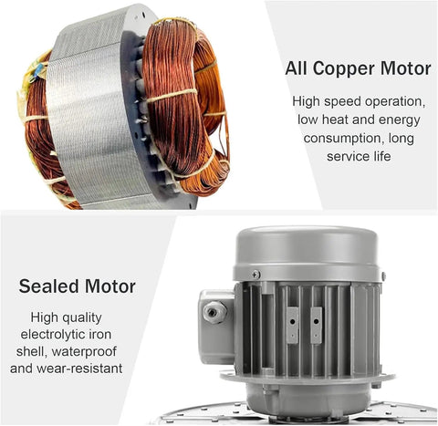 Heavy Duty Wood Chip Dust Extractor And Quiet Utility Blower For Active Workshops motor parts with copper winding and sealed casing