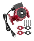Top Notch Stainless Steel Circulator Pump For Water Heaters And Boiler Hydronic Heat Systems 3 Speed Settings with accessories.