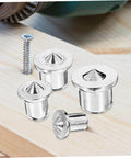 Stainless Steel Dowel Pin Set Five Pack With Dowel Center Transfer Plugs In 6Mm 8Mm 10Mm And 12Mm for woodworking projects