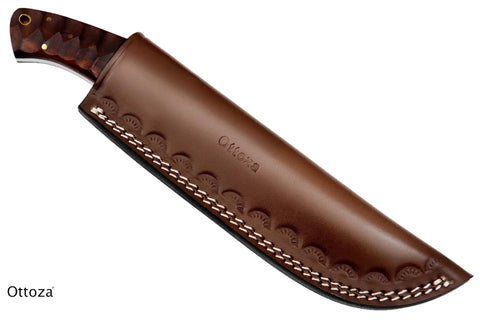 Top Grain Leather Knife Sheath For Fixed Blade Knives Built To Last Belt Carry Holster for 6 Inch Blades Handcrafted Cowhide