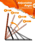 Portable Baseball Rebounder Net For Quick Pro Grade Returns With Four Adjustable Angles For Ground Balls, Fly Balls, Fastballs And More
