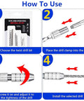 How to use Premium 46 Piece Pin Vise Hand Drill Set With 45 Mini Twist Drill Bits Ranging From 0.3 To 3 Mm guide.