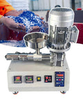 Transforms Plastic Pellets Into Premium Filament Fast Works Like A Champ With Single Screw Extruder And PID Temperature Control, machine with bowl and controls.