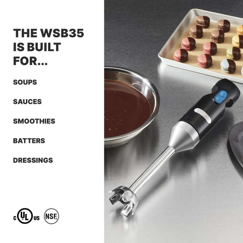 Wicked Fast Commercial 2 Speed Immersion Blender handles big batches with stainless steel shaft, ideal for soups and sauces.
