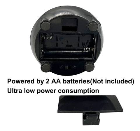 Battery compartment of Three Pack Battery Operated Tabletop Fly Fans For Indoor Or Outdoor Use No Fuss Easy Setup Perfect For Picnics