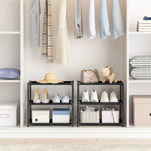 Super Lightweight Three Tier Mini Shoe Rack Freestanding Compact Floor Shelf For Tiny Closets College Dorms Narrow Entryways And Super Tight Apartment Spaces That Actually Fit