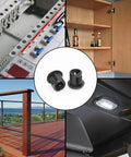 30 Pack White Plastic Hole Plugs 6mm Flush End Caps For 5.5 To 6mm Holes with furniture and fencing examples