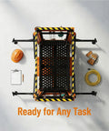 Heavy Duty Electric Scaffolding Lift Platform 1100 Lb Capacity 16.4 Ft Vertical Rise viewed from above with accessories.