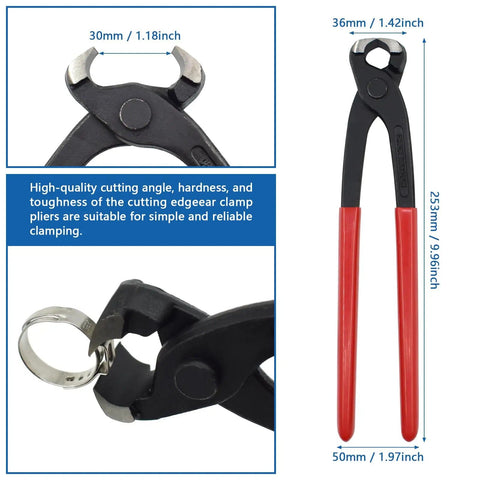 Beefy Heavy Duty PEX Clamp Kit With Cinch Pliers, 130 Piece Stainless Steel Crimp Rings And Clamp Set For PEX Tubing, Quick Pinch Clamps