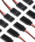 15 Pack 3 Pin Servo Extension Cables 15 Cm Male To Female for RC Servos and Control Boards Gearhead Friendly Connectors