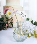 Hassle Free Pack Of Thirty Bamboo Dowel Rods And Wooden Craft Sticks Measuring Quarter Inch By Eight Inches in decorative vase.