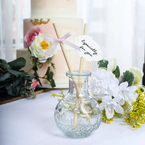 Hassle Free Pack Of Thirty Bamboo Dowel Rods And Wooden Craft Sticks Measuring Quarter Inch By Eight Inches in decorative vase.
