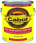 Solid Color Deck Stain In White Gloss Finish For Outdoor Wood No Fuss Application Weather Resistant And UV Protected