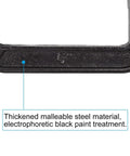 Close-up of Heavy Duty 6 Inch C Clamp Set Built Tough For Woodworking Welding And Building Projects, showing 6 inch marking and rust-resistant coating.