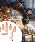 Pro Grade Copper Tip Attachment For Portable Laser Welding Gun Wire Guide Nozzle Set 1.2mm 10 Pack Multi Angle Nozzles