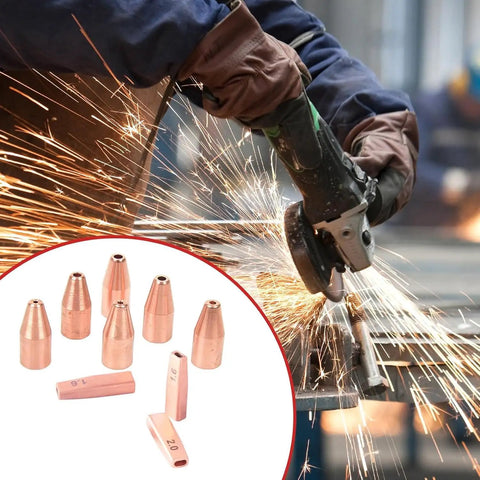 Pro Grade Copper Tip Attachment For Portable Laser Welding Gun Wire Guide Nozzle Set 1.2mm 10 Pack Multi Angle Nozzles