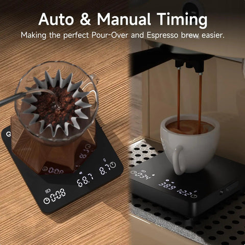 Game Changing Digital Coffee Scale With 2 Kg Capacity And 0.1g Precision, Tiny Espresso Scale With Timer, Pour Over And Espresso Use