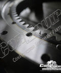 Close-up of Heavy Duty Swing Bearing and Slew Ring compatible with Cat 318c and 319c Excavators, showing precision gear teeth.