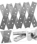 360 Degree Rotation Hidden Door Hinges Set 4 Pieces Stainless Steel Pivot Hinges for Wooden and Aluminum Doors