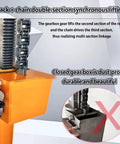 Heavy Duty Drywall Lift And Sheetrock Hoist With Telescopic Arm 4 In 1 Multi Function Panel Raiser showing gearbox and chain system.
