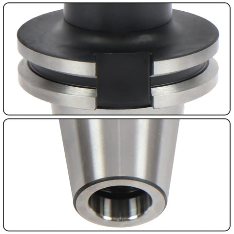 Durable 2 Piece Cat40 Er20 Collet Chuck Set Featuring 6 Inch Tool Holders high strength iron close-up view of a collet chuck.